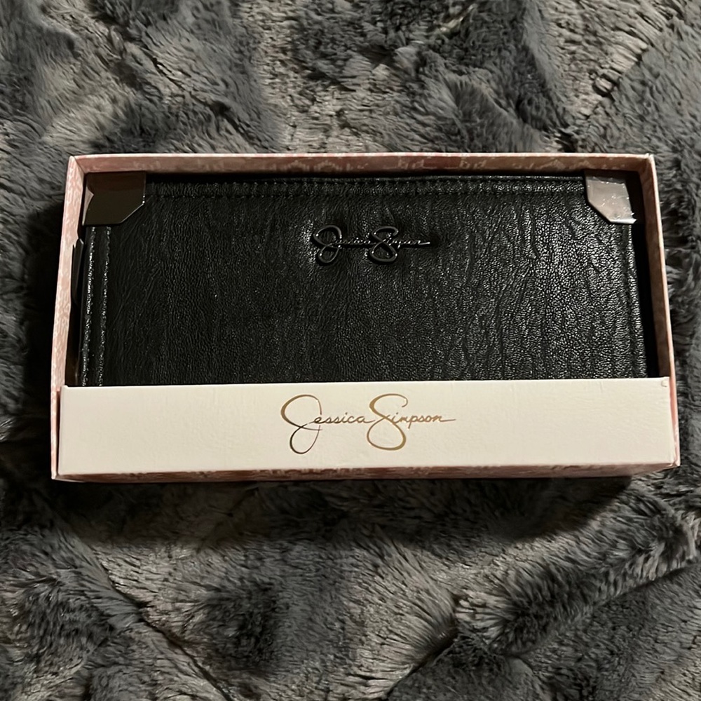 Black leather Jessica Simpson wallet. BRAND NEW!!